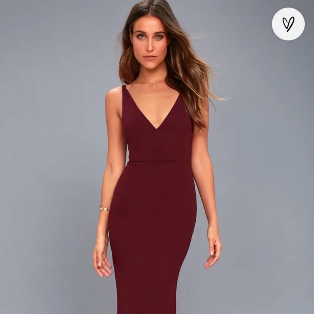 Lulus • Melora burgundy dress